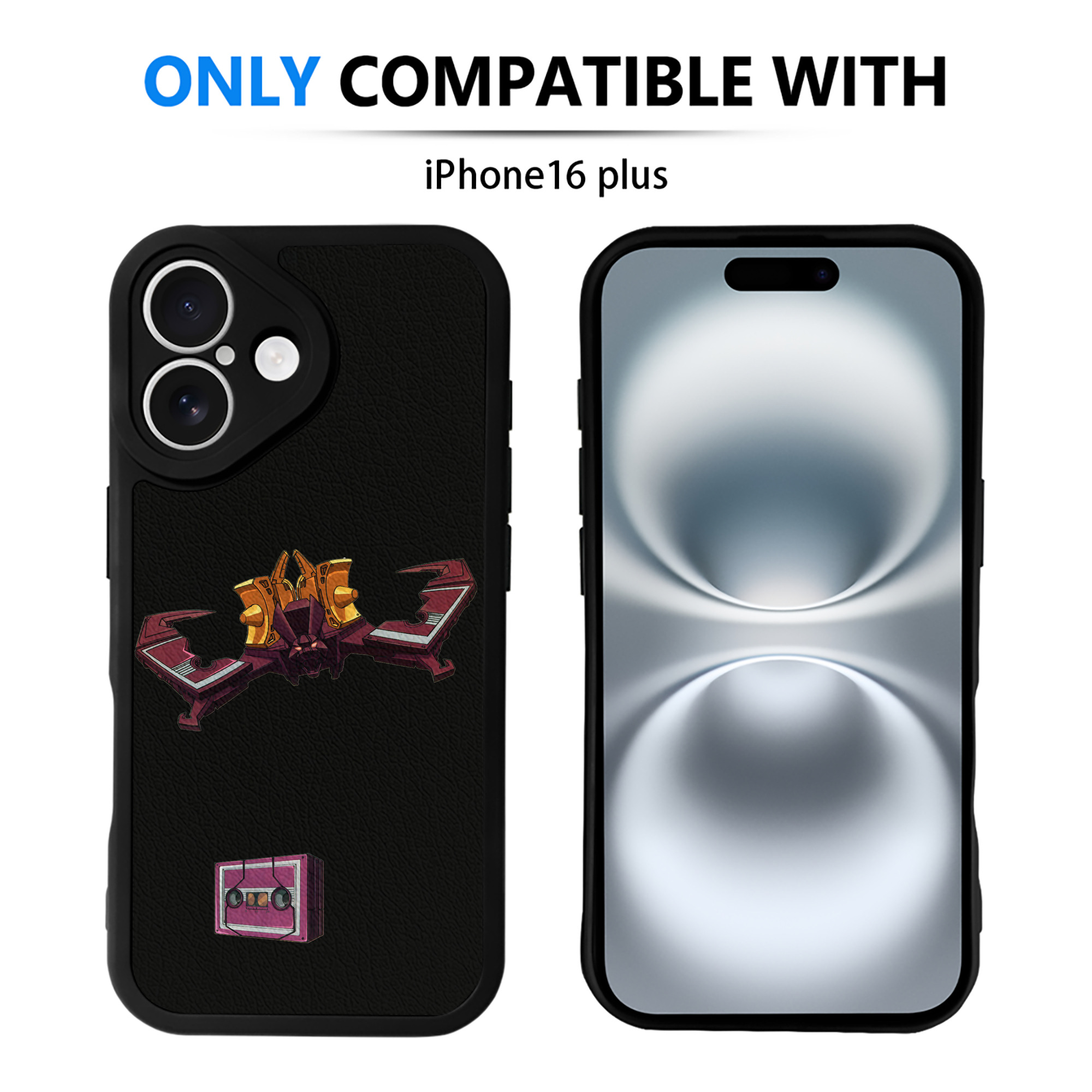 （画像用）  【iPhone 16シリーズ対応】シリコンスマホケース（レザー調） 材質：シリコン